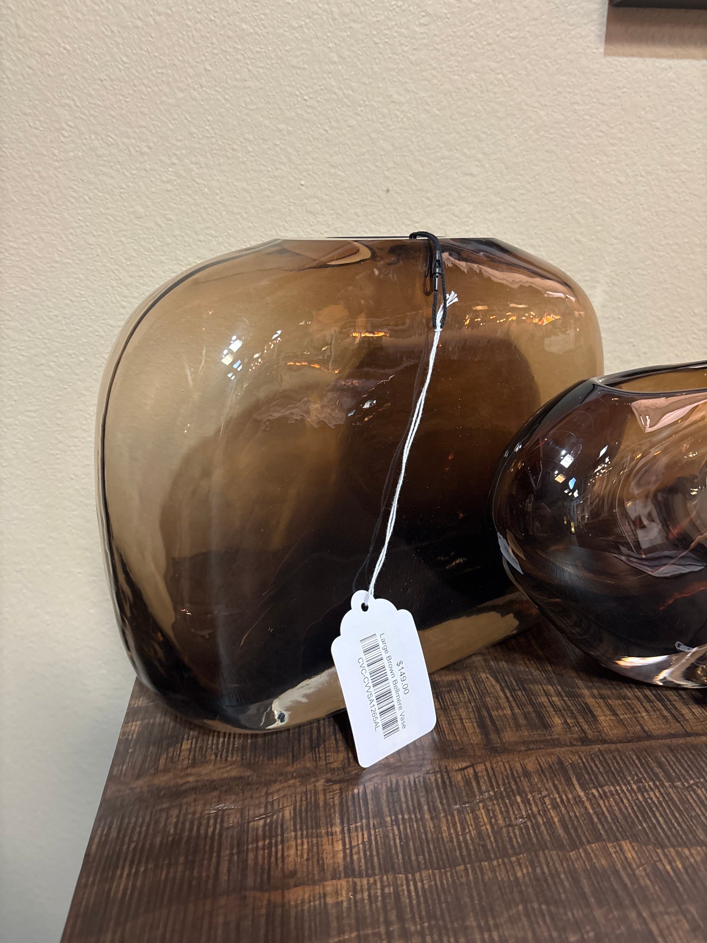 Large Brown Bellmere Vase