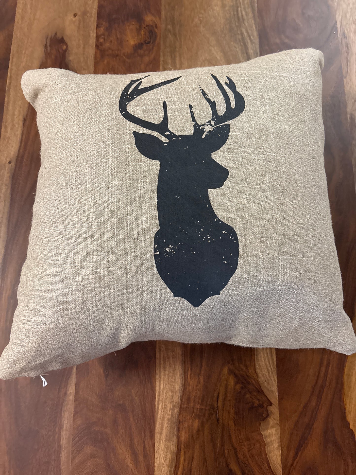 Deer Head Pillow