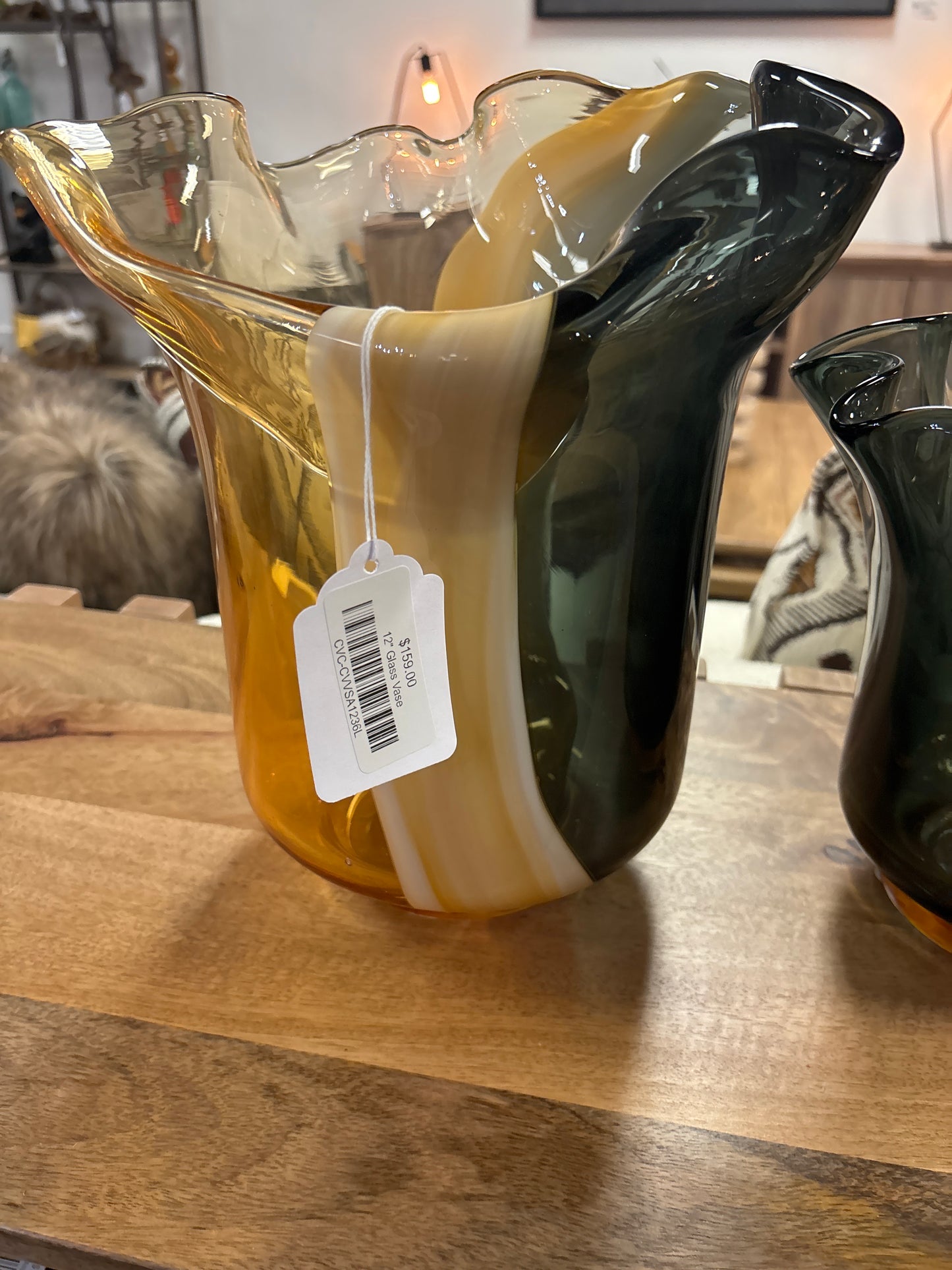 12" Glass Vase