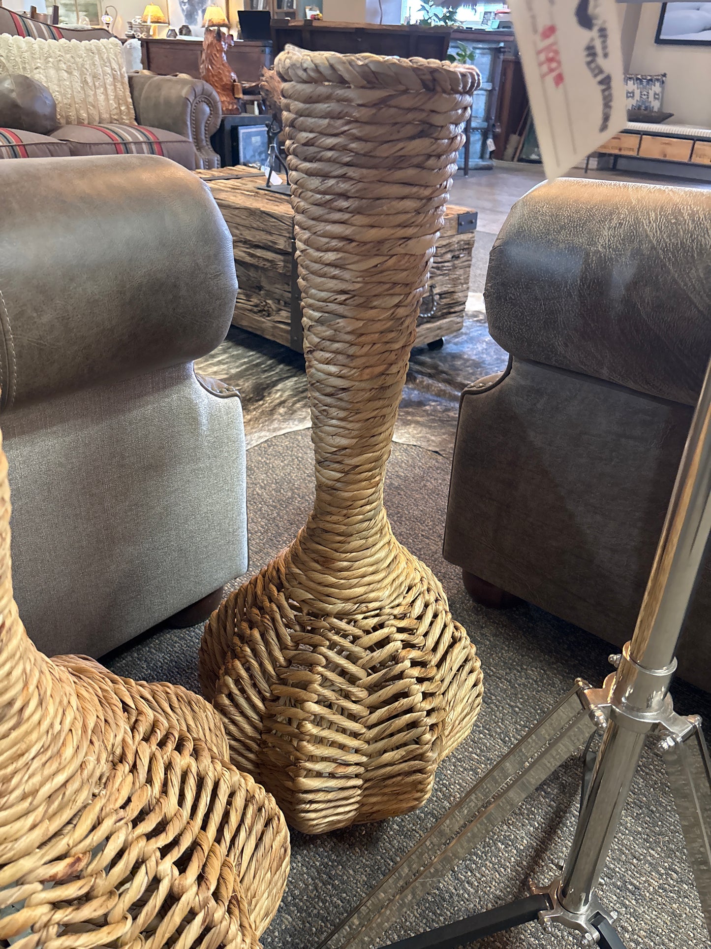 Wicker Floor Vase (Small)