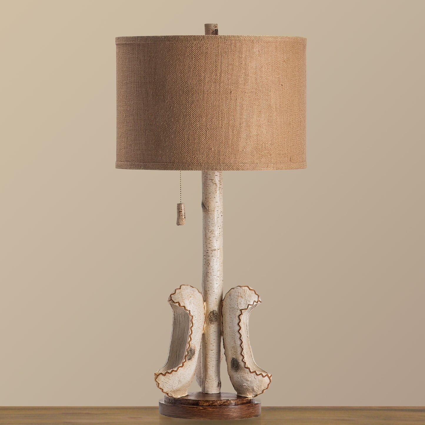 White Canoe Table Lamp