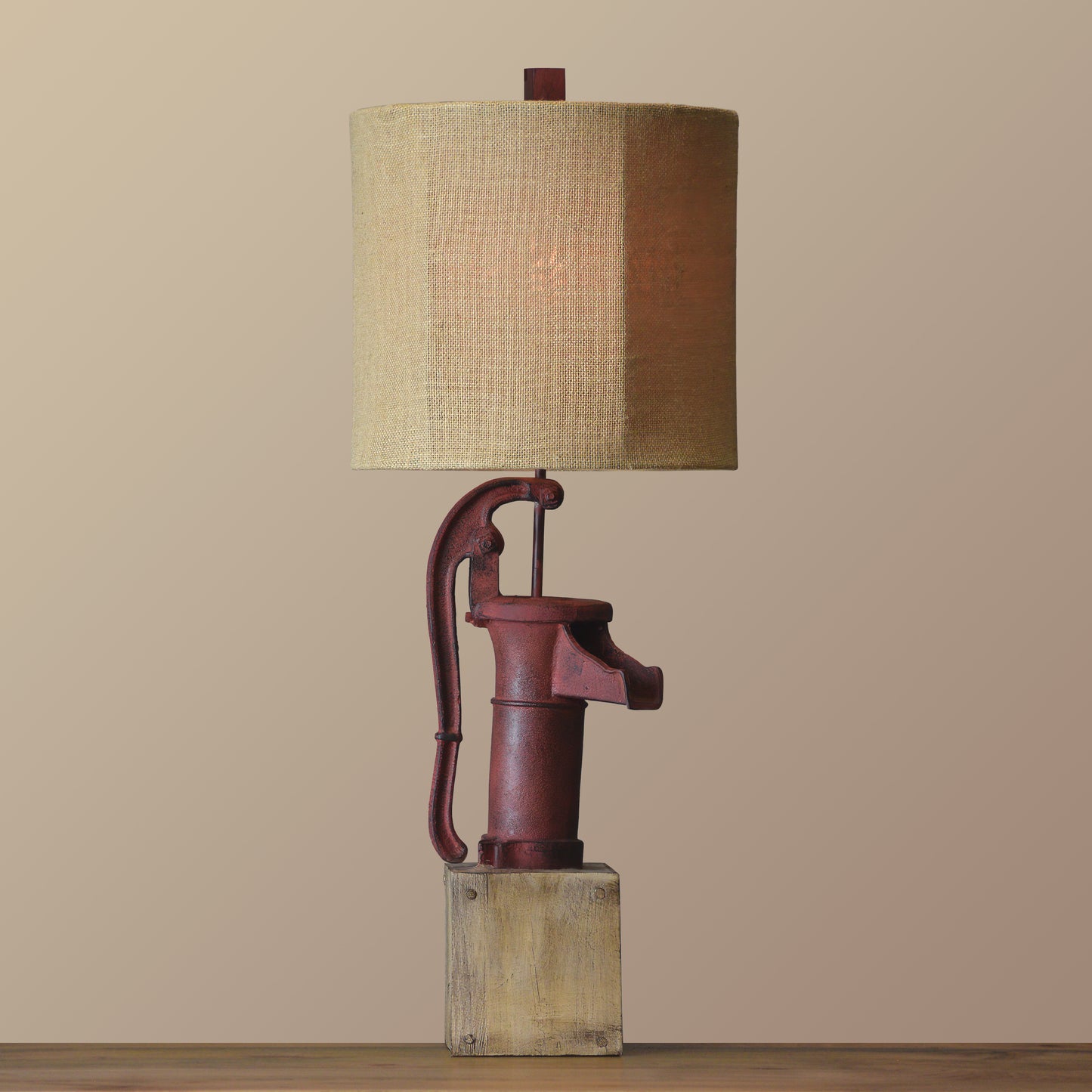 Red Pump Table Lamp