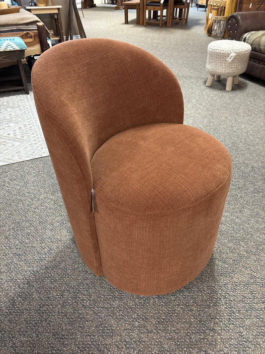 Fairfax Wheeled Dining Chair (Rust)
