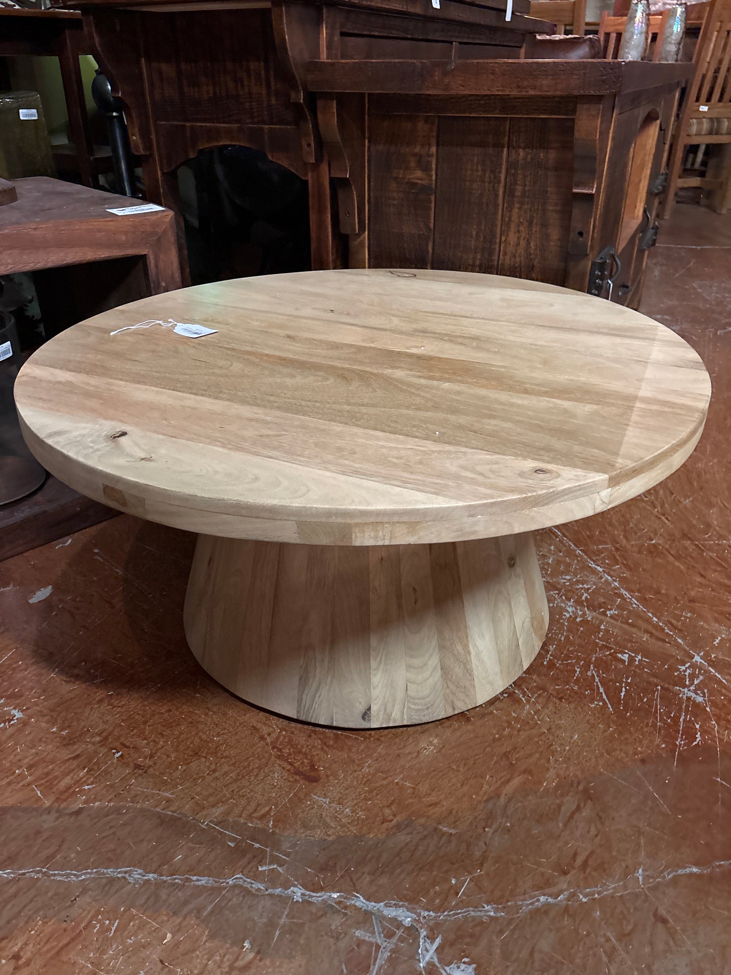 36" Round Natural Coffee Table
