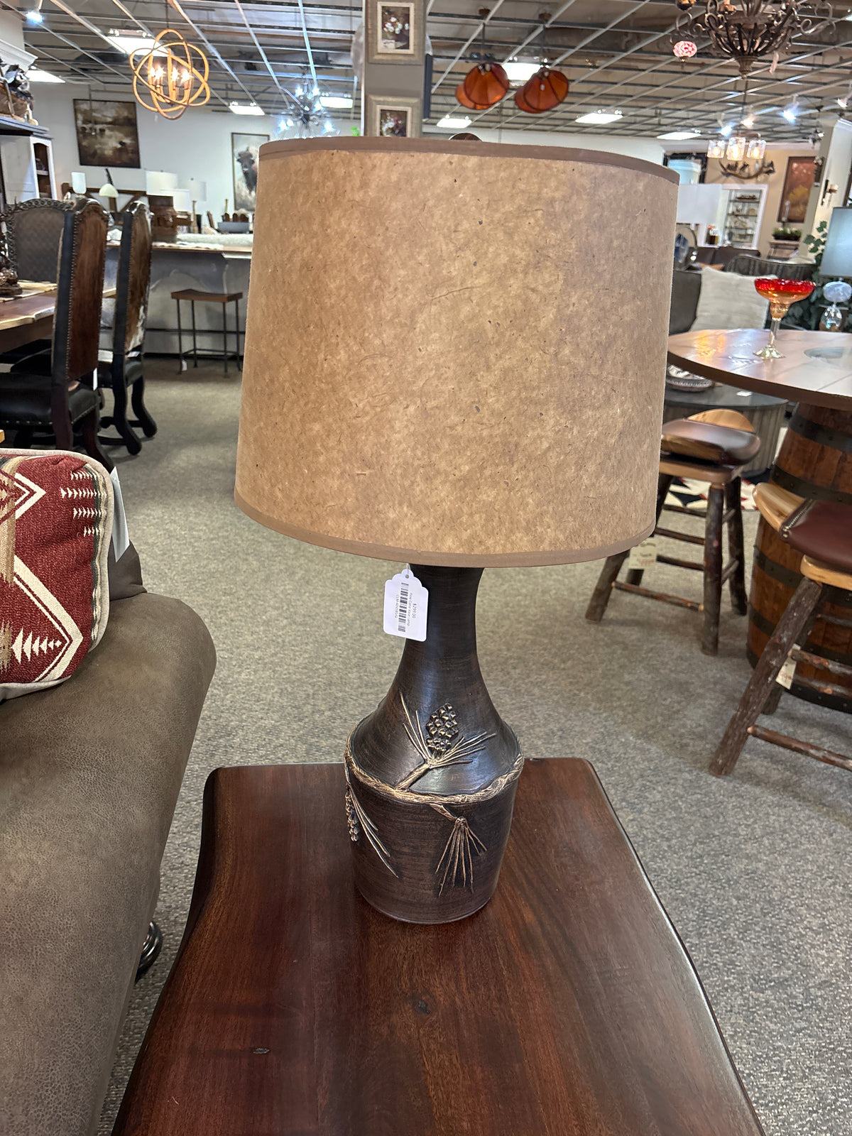 Pine Cone Vase Lamp