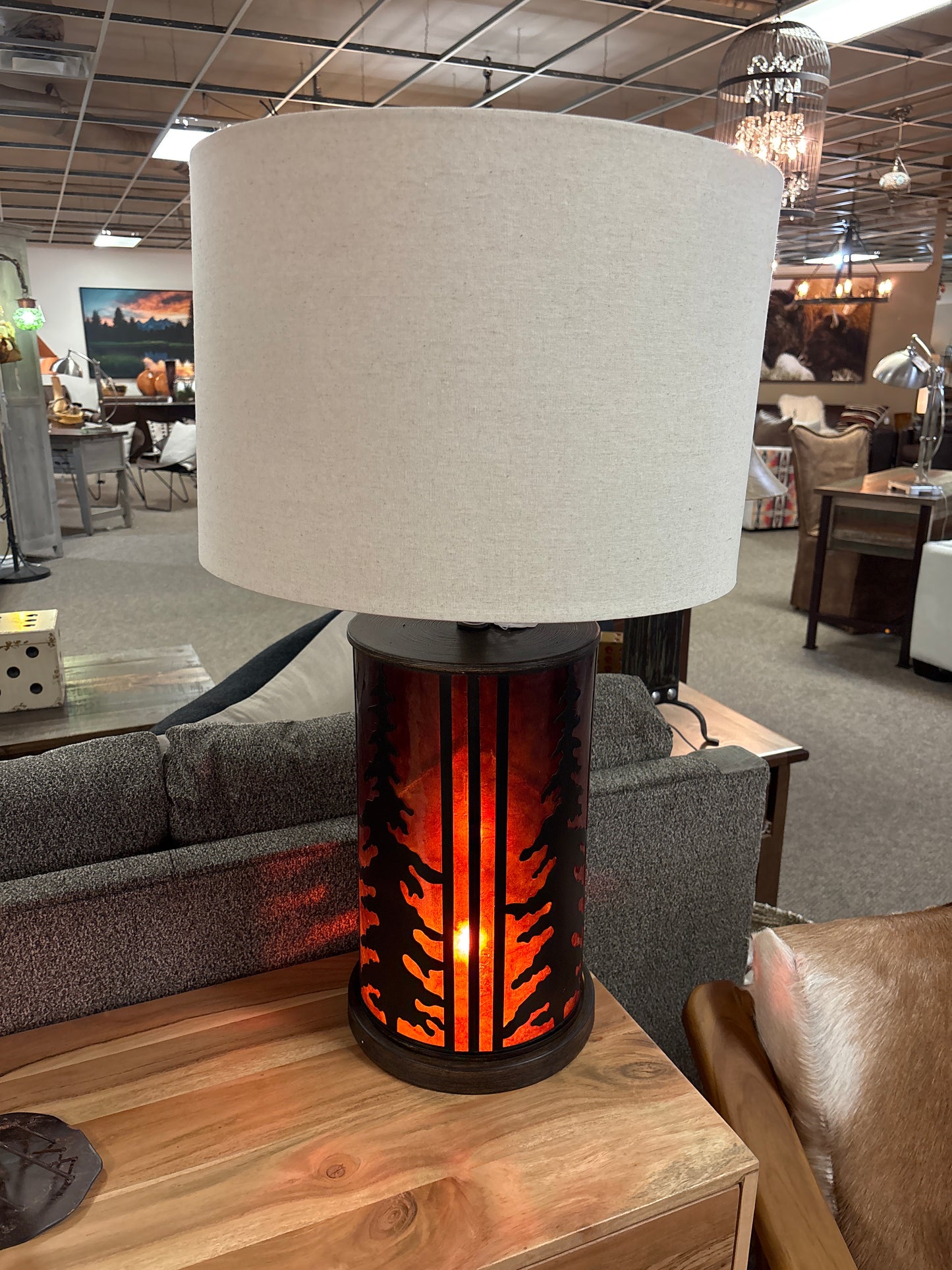 Rowan Oak Table Lamp