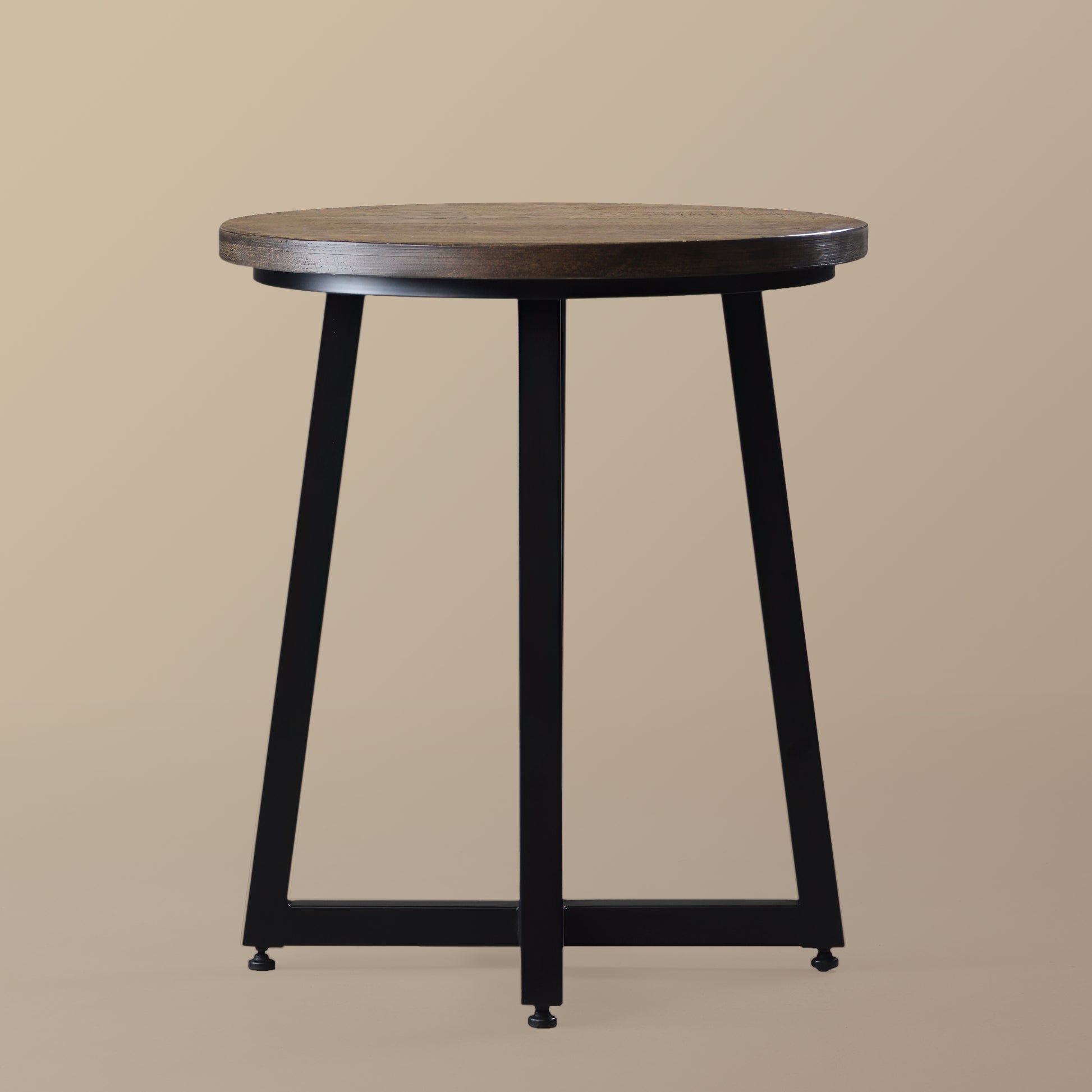 Iron and Pine End Table