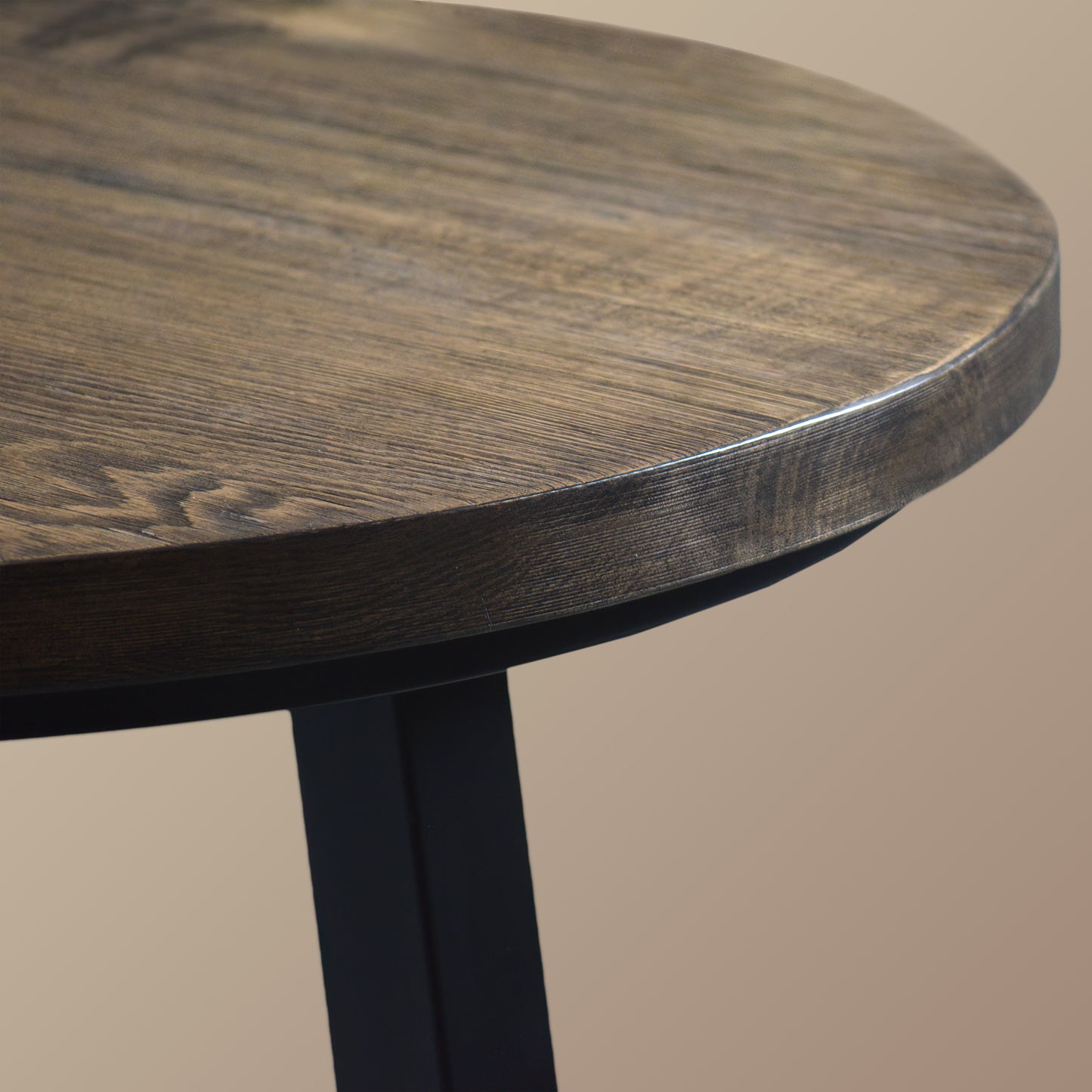 Iron and Pine End Table