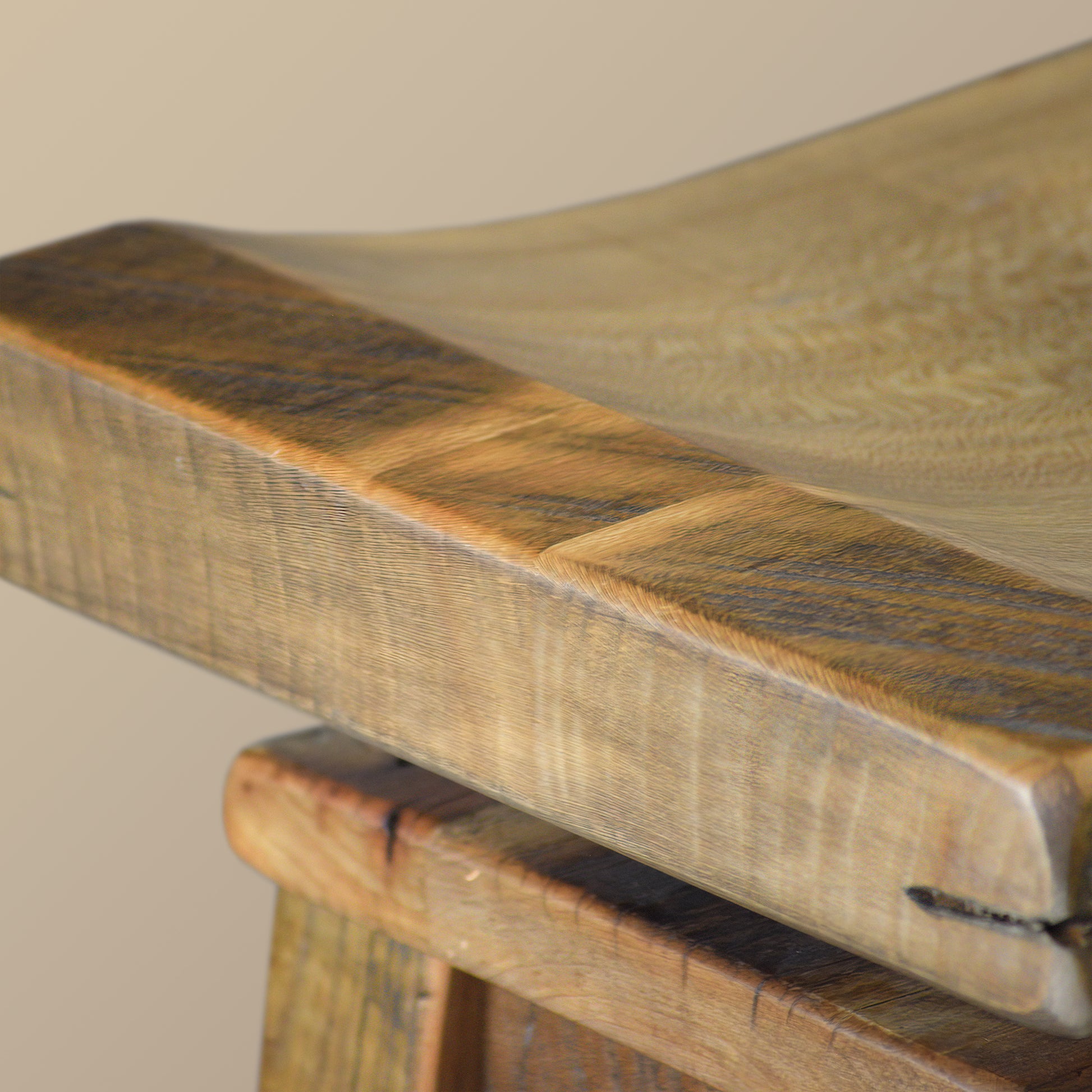 Swivel Barnwood Counter Stool