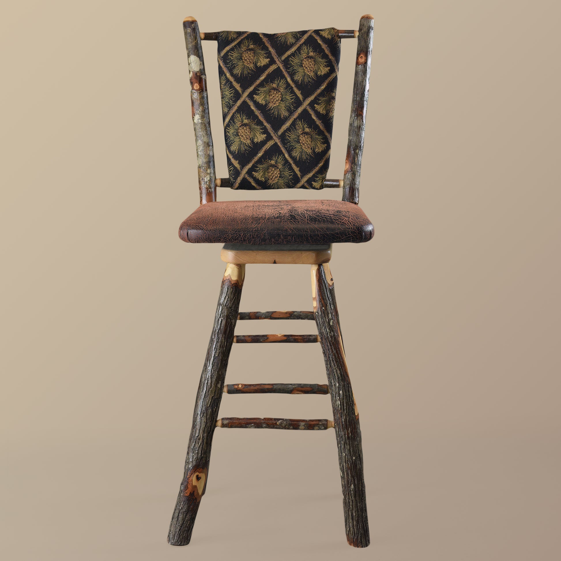 Pinecone Hickory Barstool