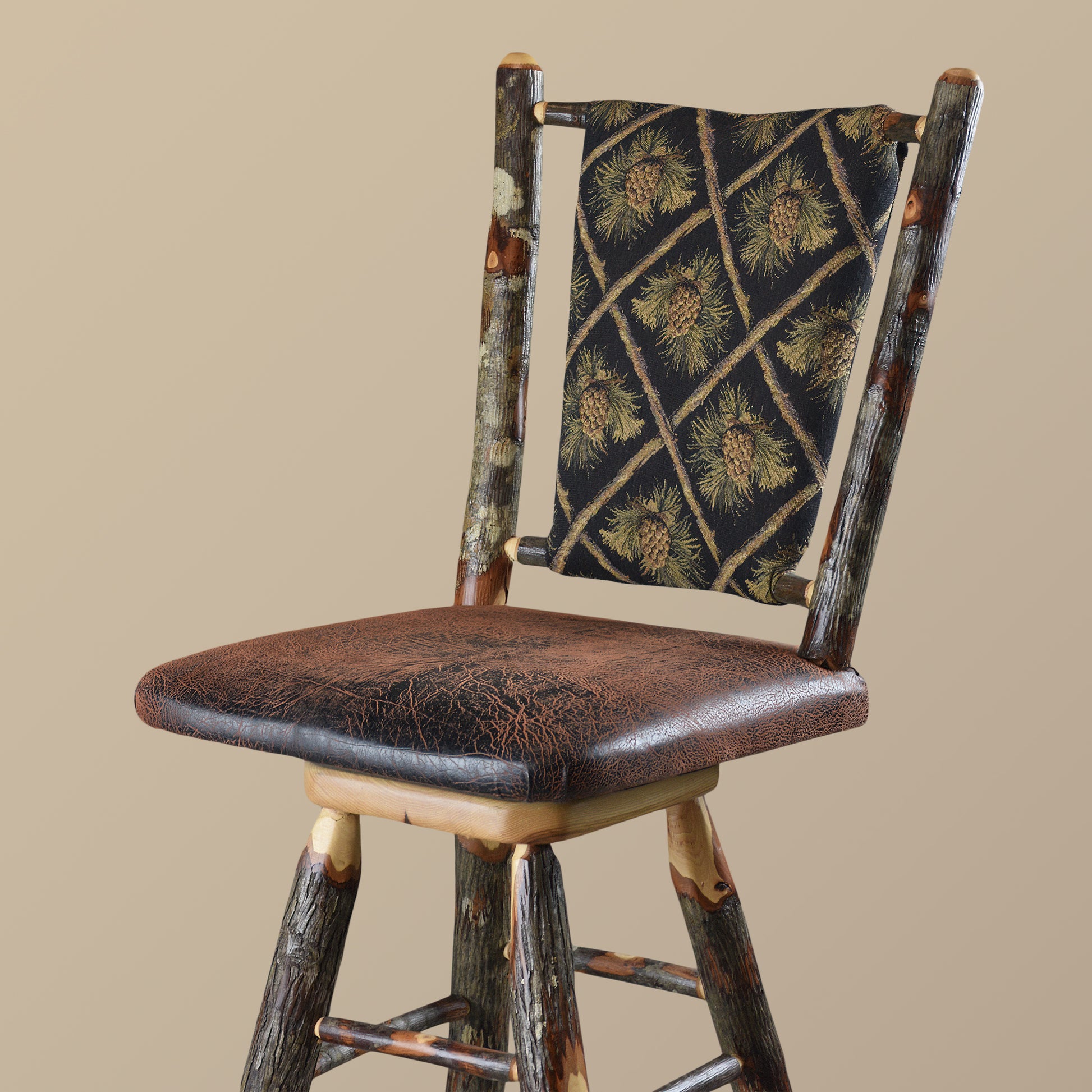 Pinecone Hickory Barstool