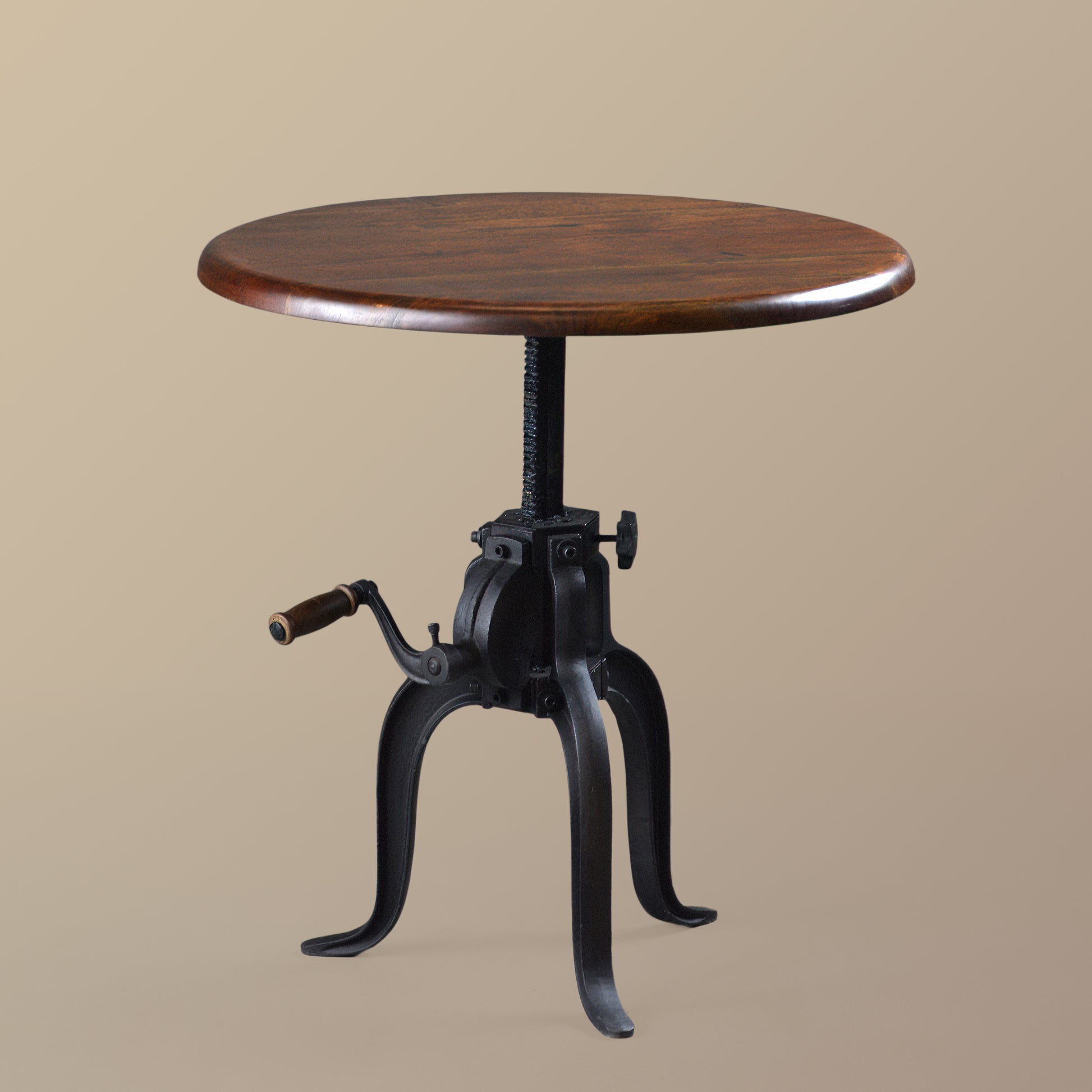 Adjustable Walnut Side Table