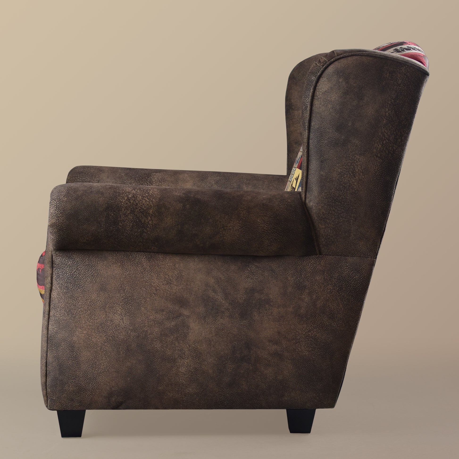 Emmett Chair Wrangler Chestnut with Fairbanks Red