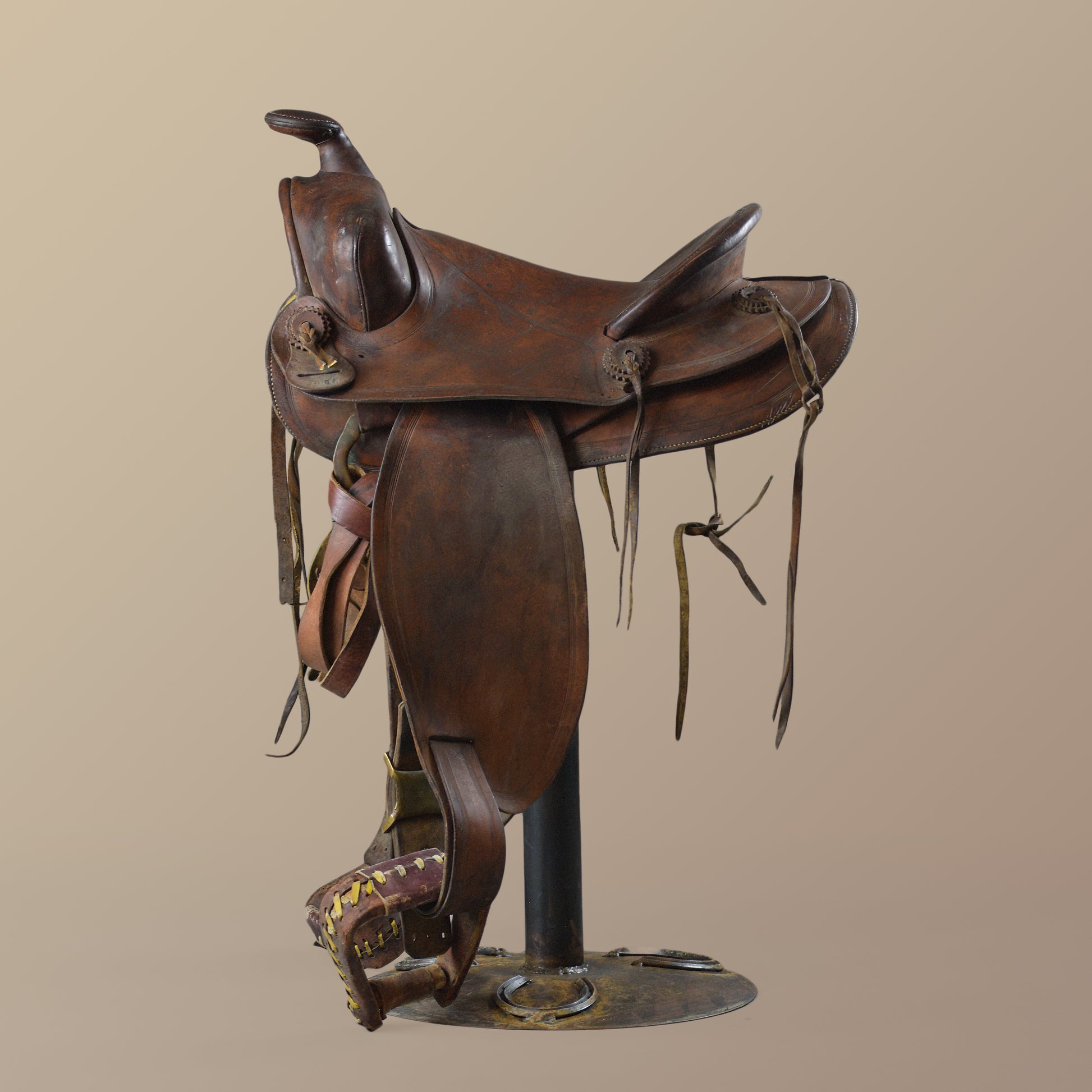 American Saddle Swivel Barstool