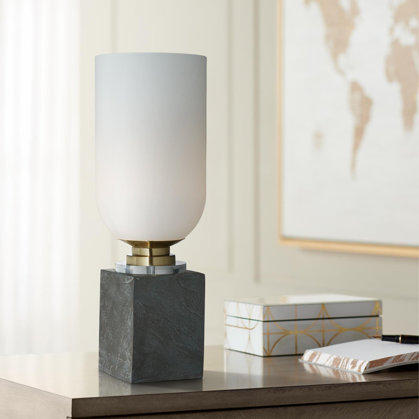 Opal Glass Table Lamp