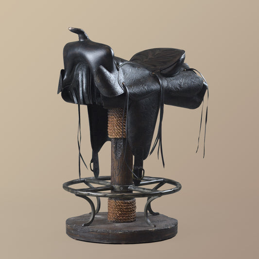 Black Saddle Barstool