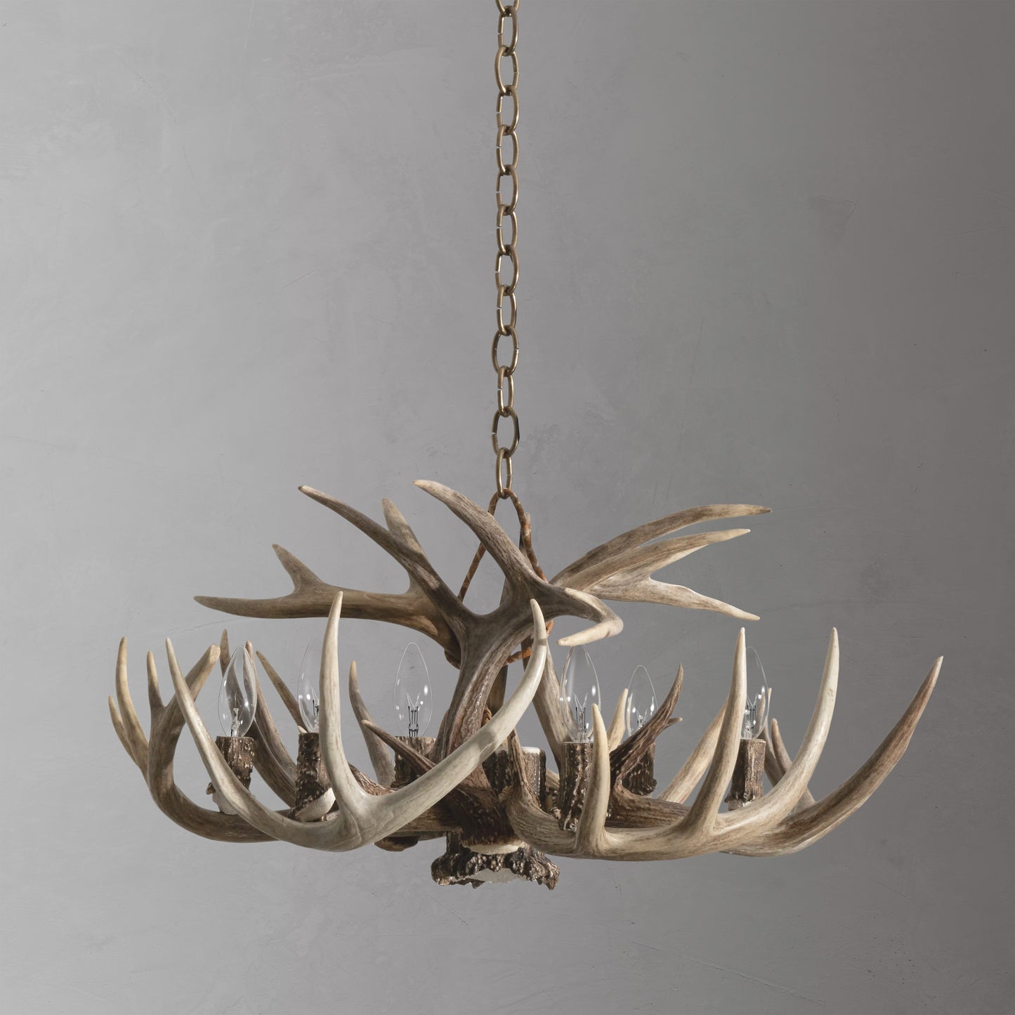 Whitetail Antler Chandelier - 6 Lights